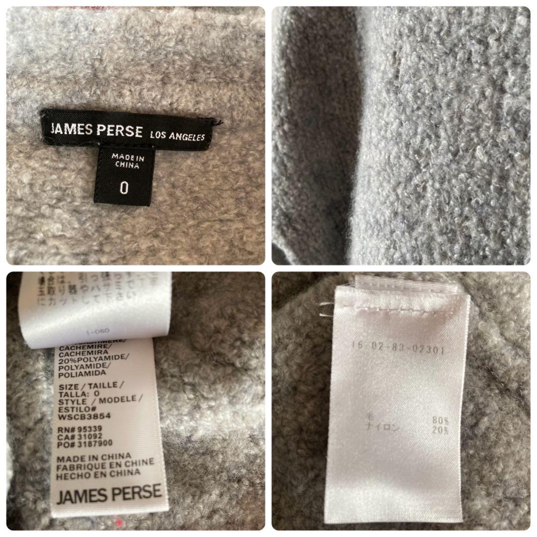 ジェームスパース＊ふわとろカシミヤ80％ 詰まったクルーネックブークレーニット