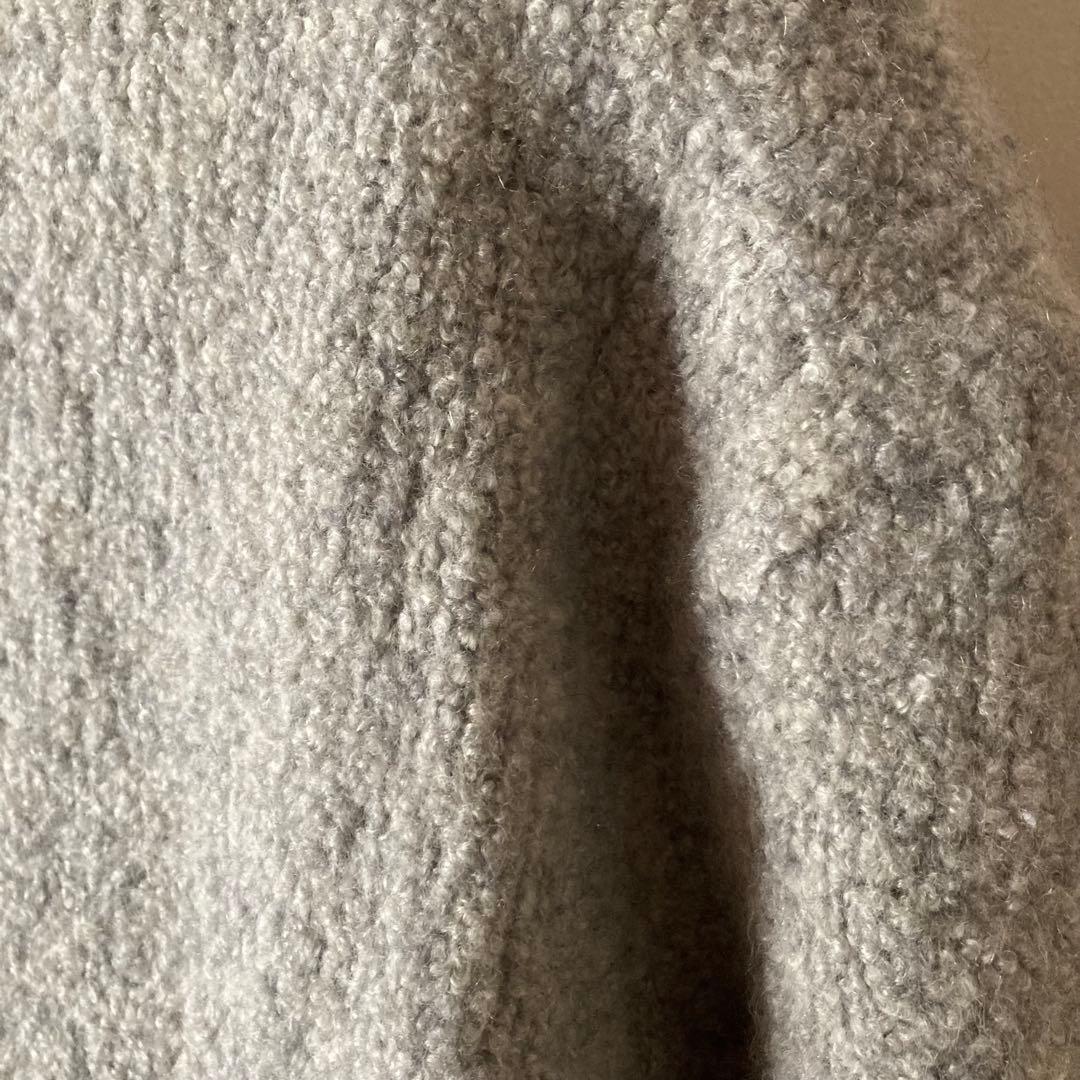 ジェームスパース＊ふわとろカシミヤ80％ 詰まったクルーネックブークレーニット