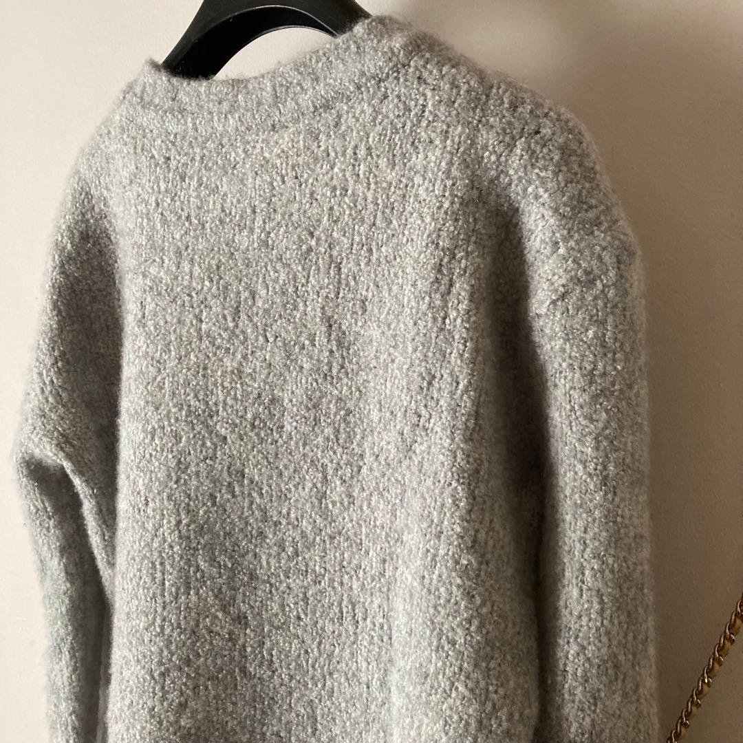ジェームスパース＊ふわとろカシミヤ80％ 詰まったクルーネックブークレーニット