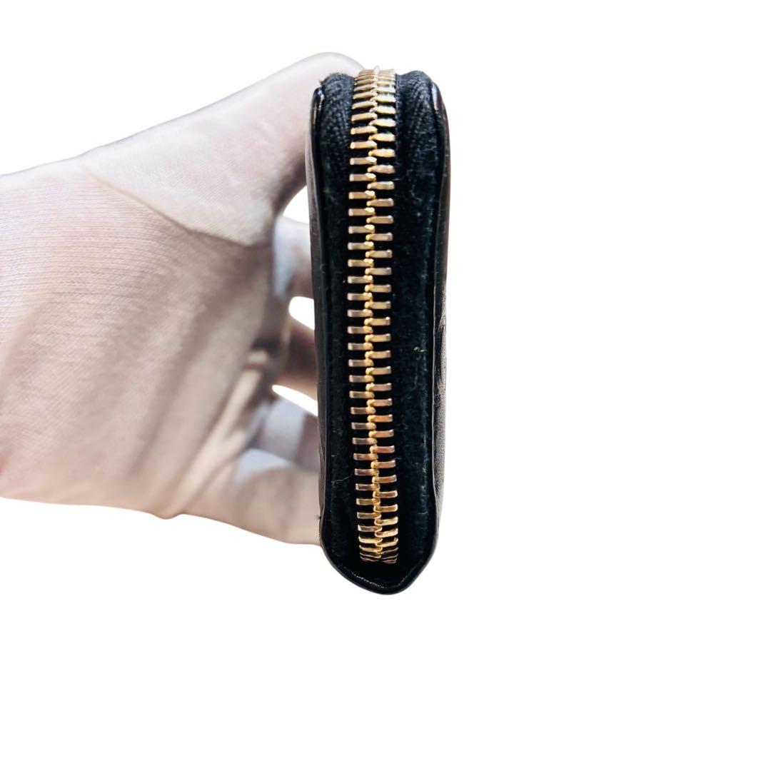 GUCCI シマ レザー　財布　ケース