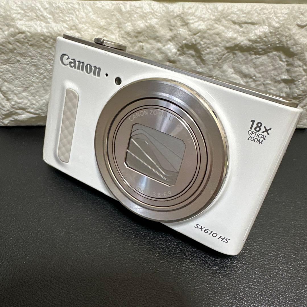 美品Canon Powershot SX610 HS ホワイト 動作品