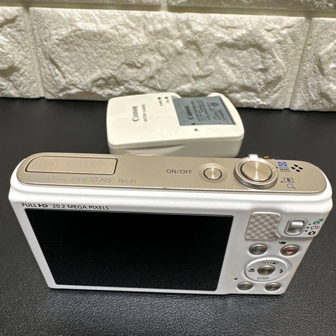 美品Canon Powershot SX610 HS ホワイト 動作品