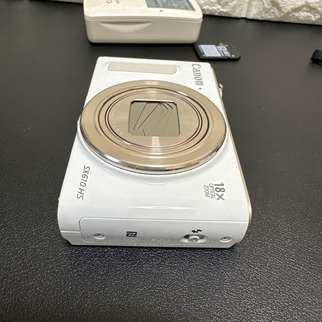 美品Canon Powershot SX610 HS ホワイト 動作品