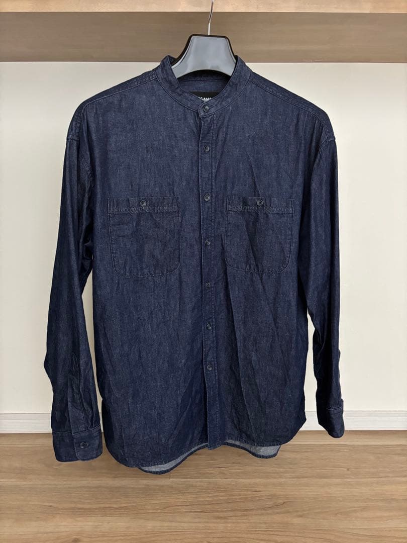 クマ　masses スタンドカラーシャツ