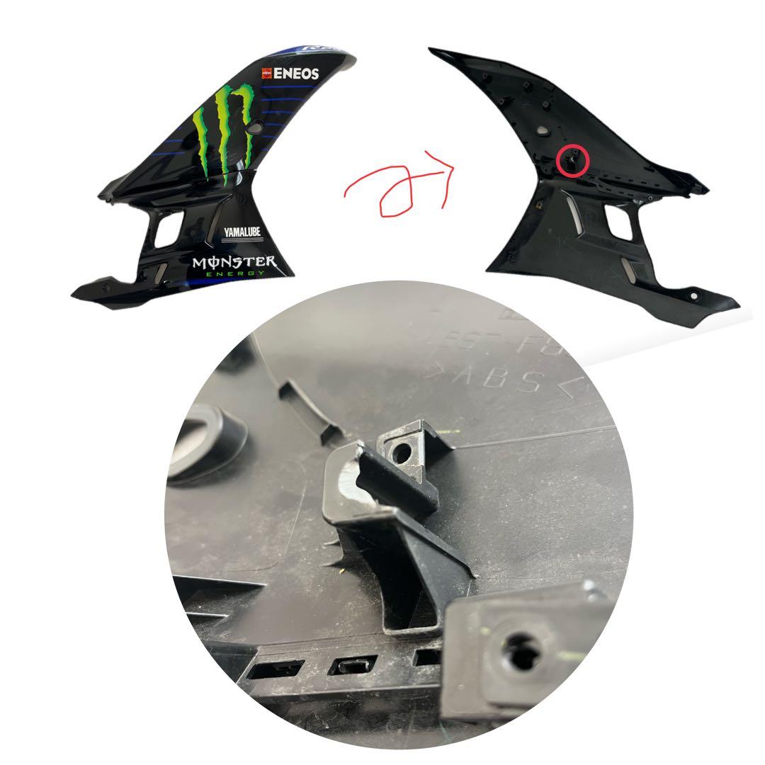 YAMAHA YZF-R25 モンスターエナジー 純正カウル＋中華カウルセット