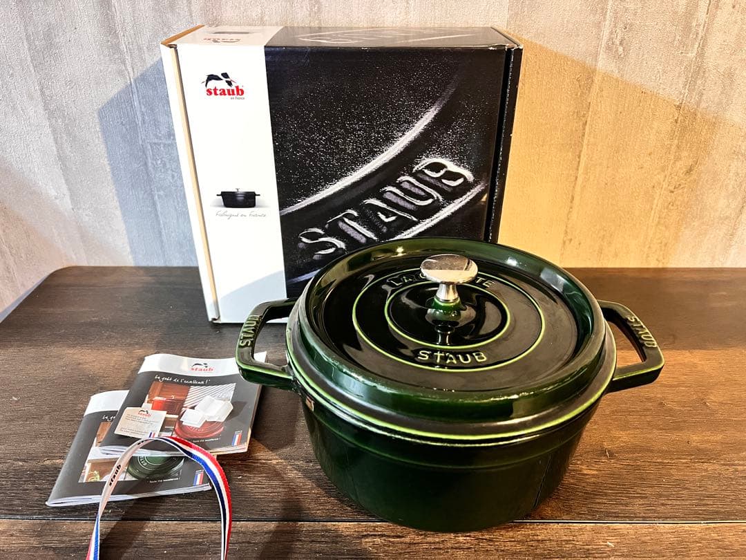 STAUB LA COCOTTE 22cm ダークグリーン ストウブ ストゥブ