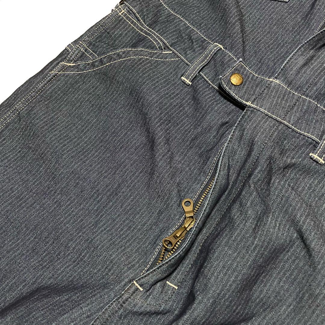 LEE ネイビー ストライプ つなぎオーバーオール つなぎ 使用頻度少なめ