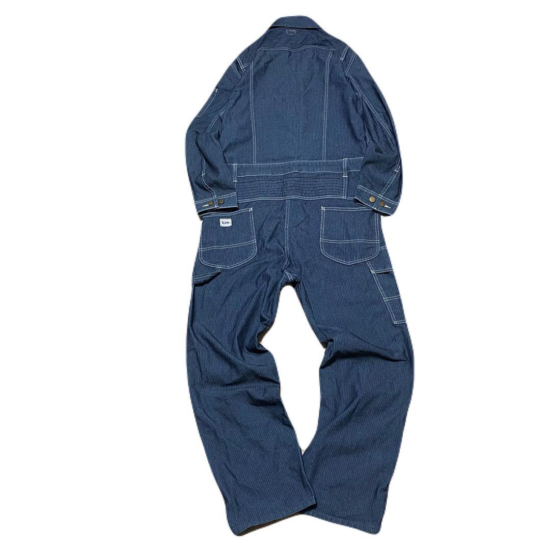 LEE ネイビー ストライプ つなぎオーバーオール つなぎ 使用頻度少なめ