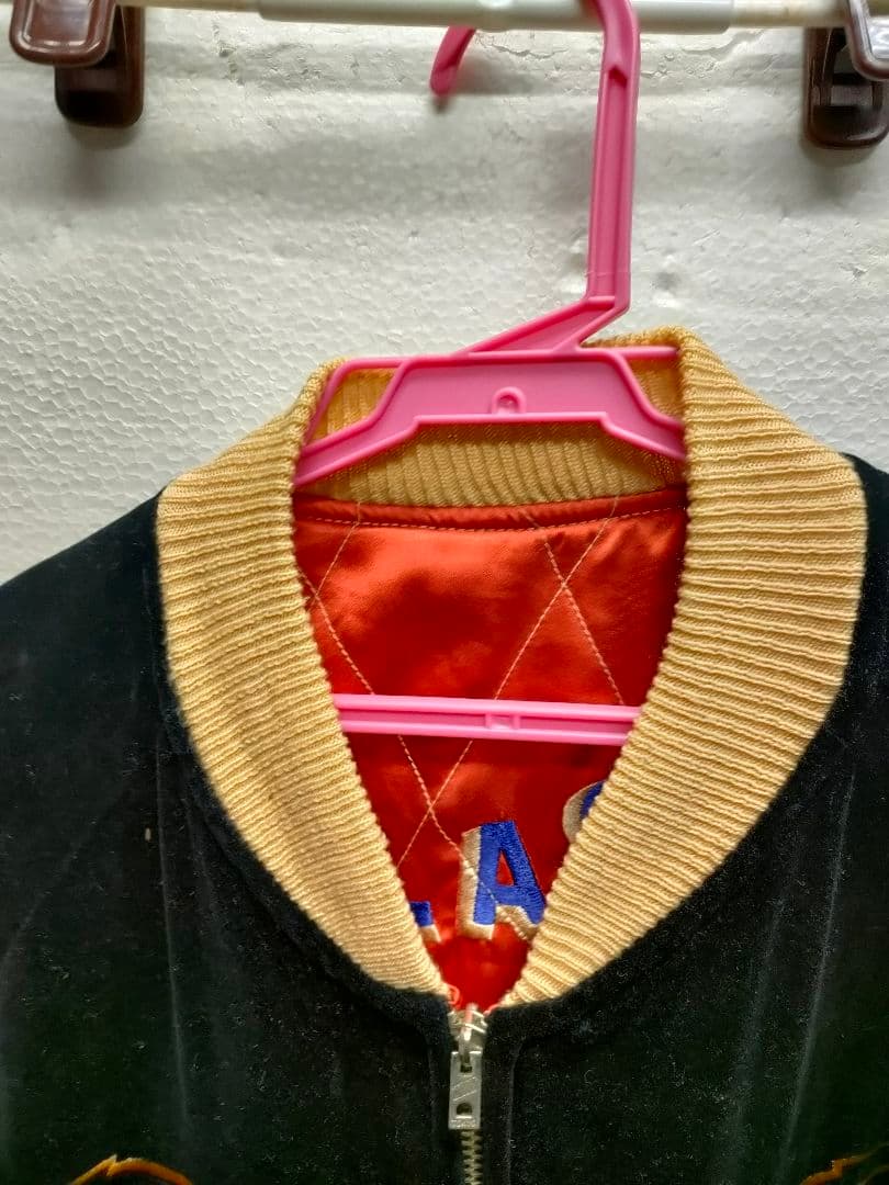 き*ん様 テーラー東洋　別珍　スカジャン　アラスカ　美品　黒サイズｌ