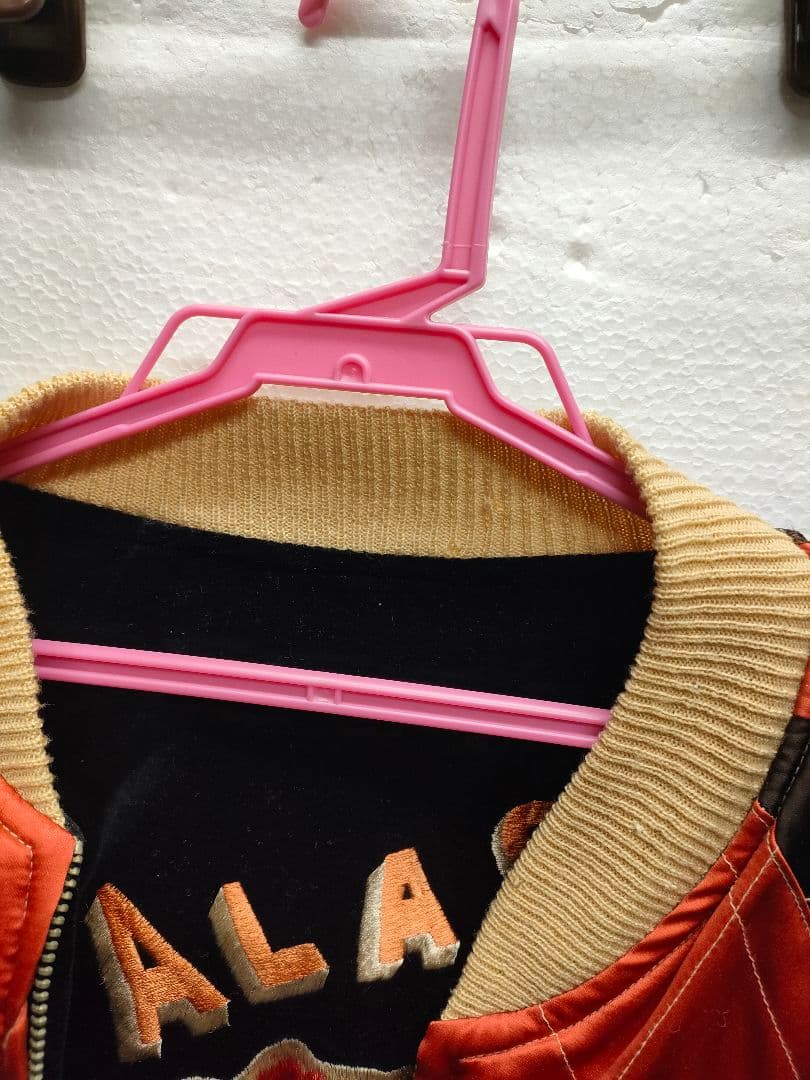 き*ん様 テーラー東洋　別珍　スカジャン　アラスカ　美品　黒サイズｌ