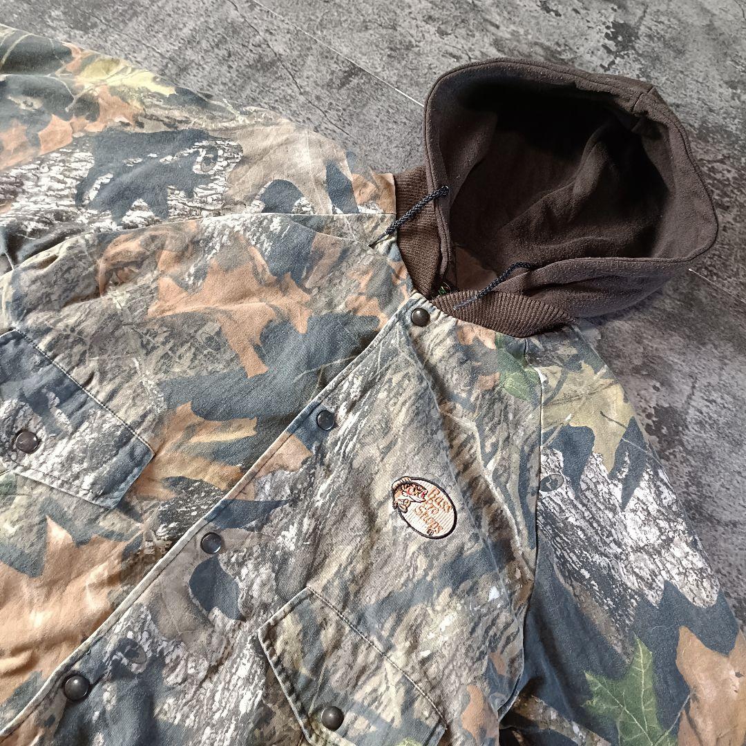 90s BASS PRO SHOPS カモフラ レイヤードブルゾン