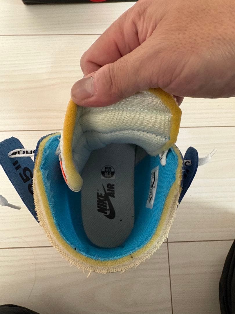 Nike Air Jordan 1 Off-White 青/白