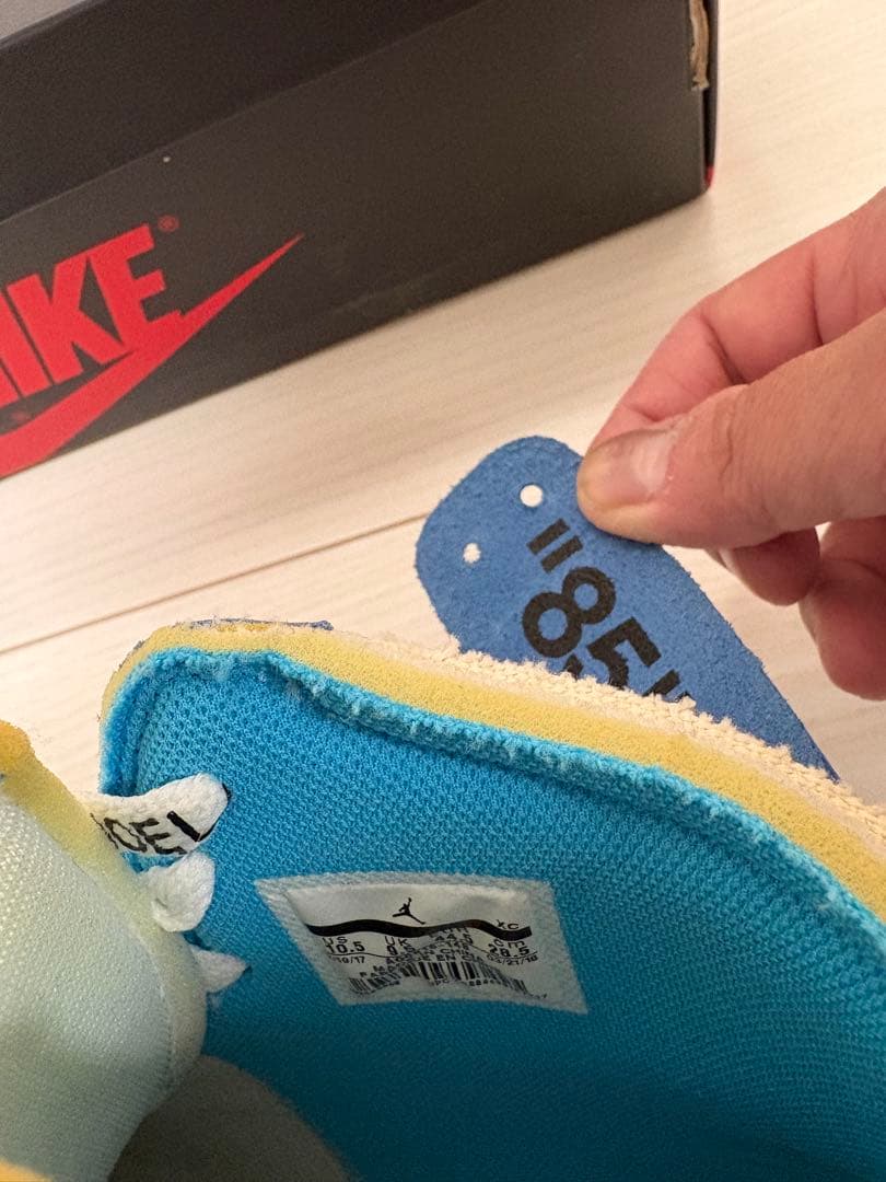 Nike Air Jordan 1 Off-White 青/白