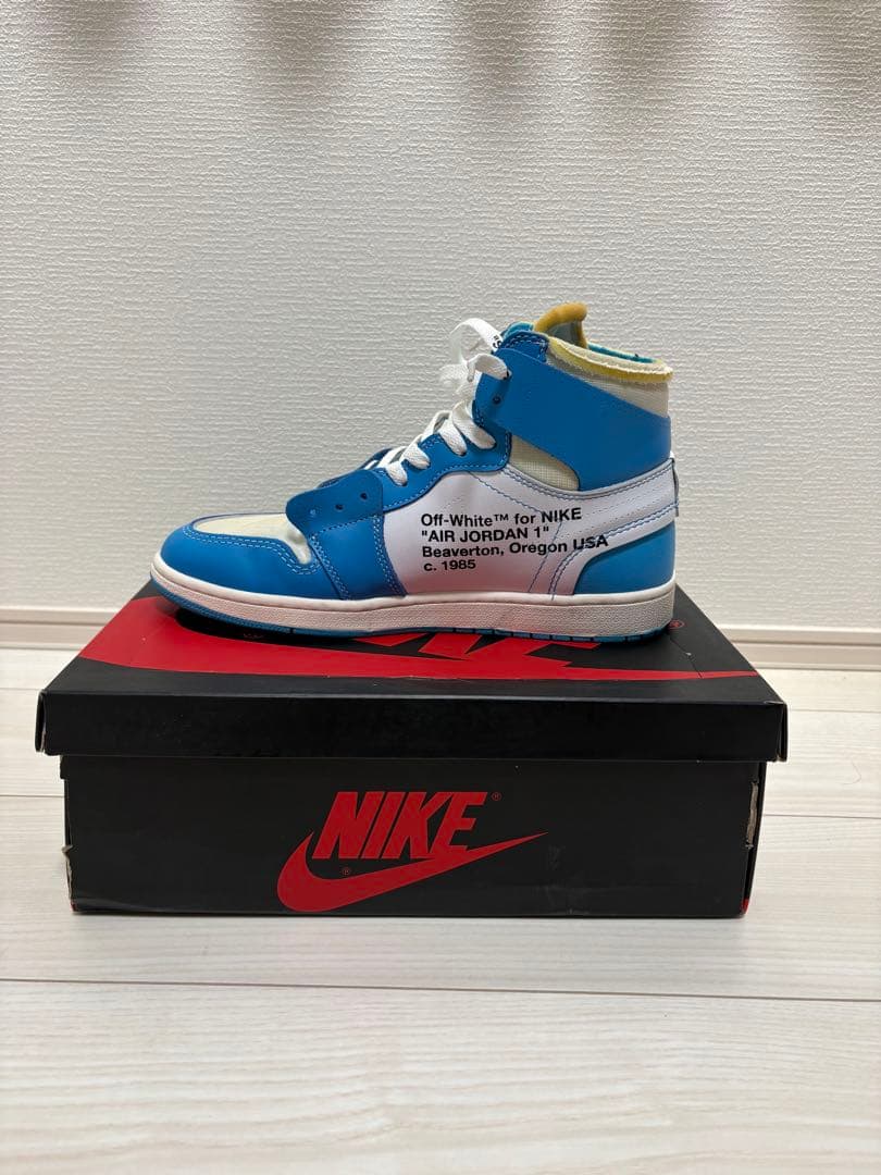 Nike Air Jordan 1 Off-White 青/白