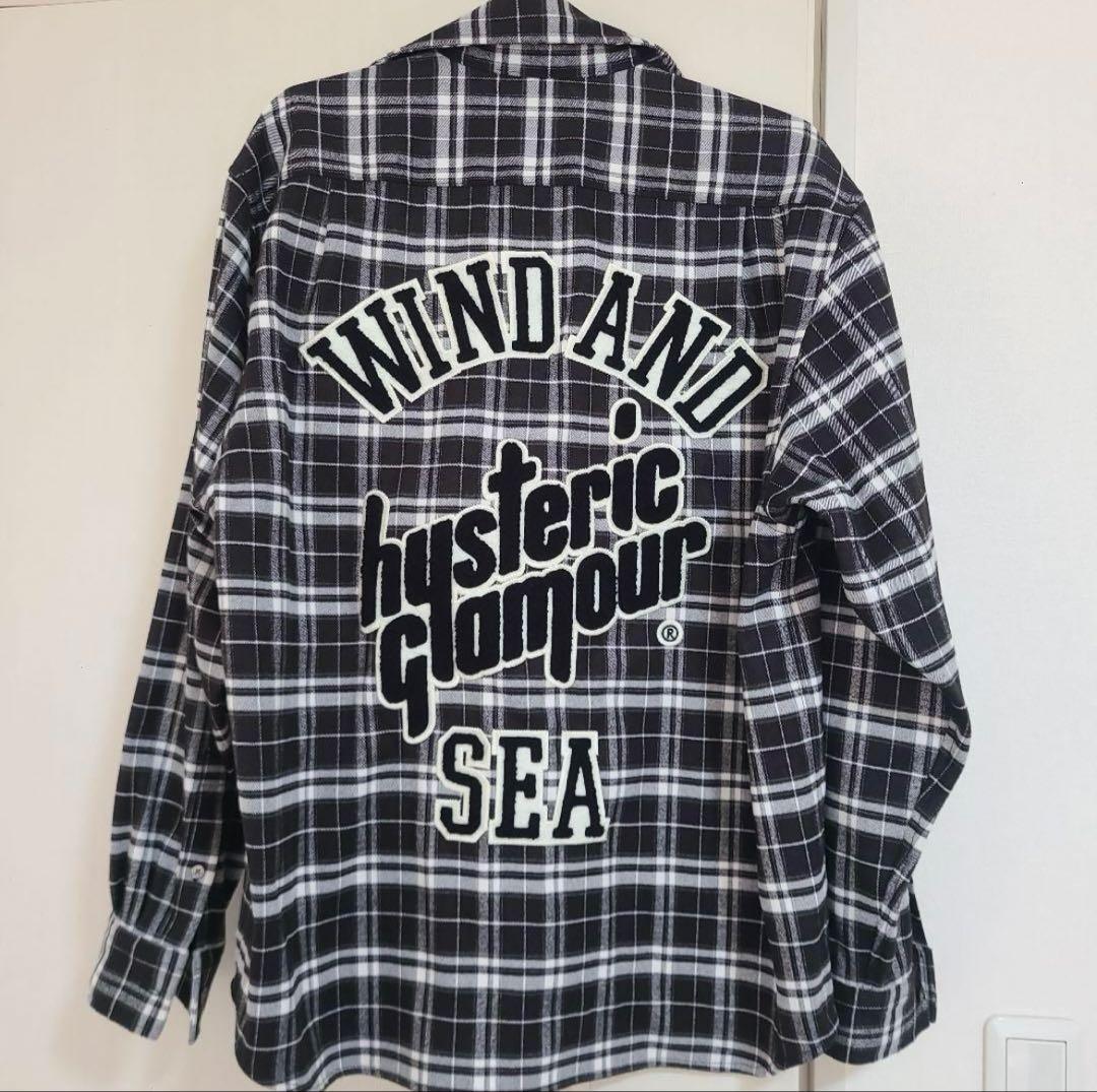 WIND AND SEA ヒステリックグラマー　コラボ　チェックシャツ