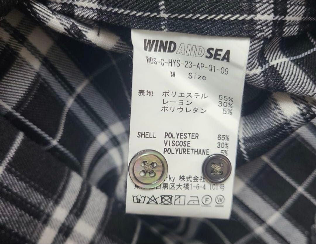 WIND AND SEA ヒステリックグラマー　コラボ　チェックシャツ