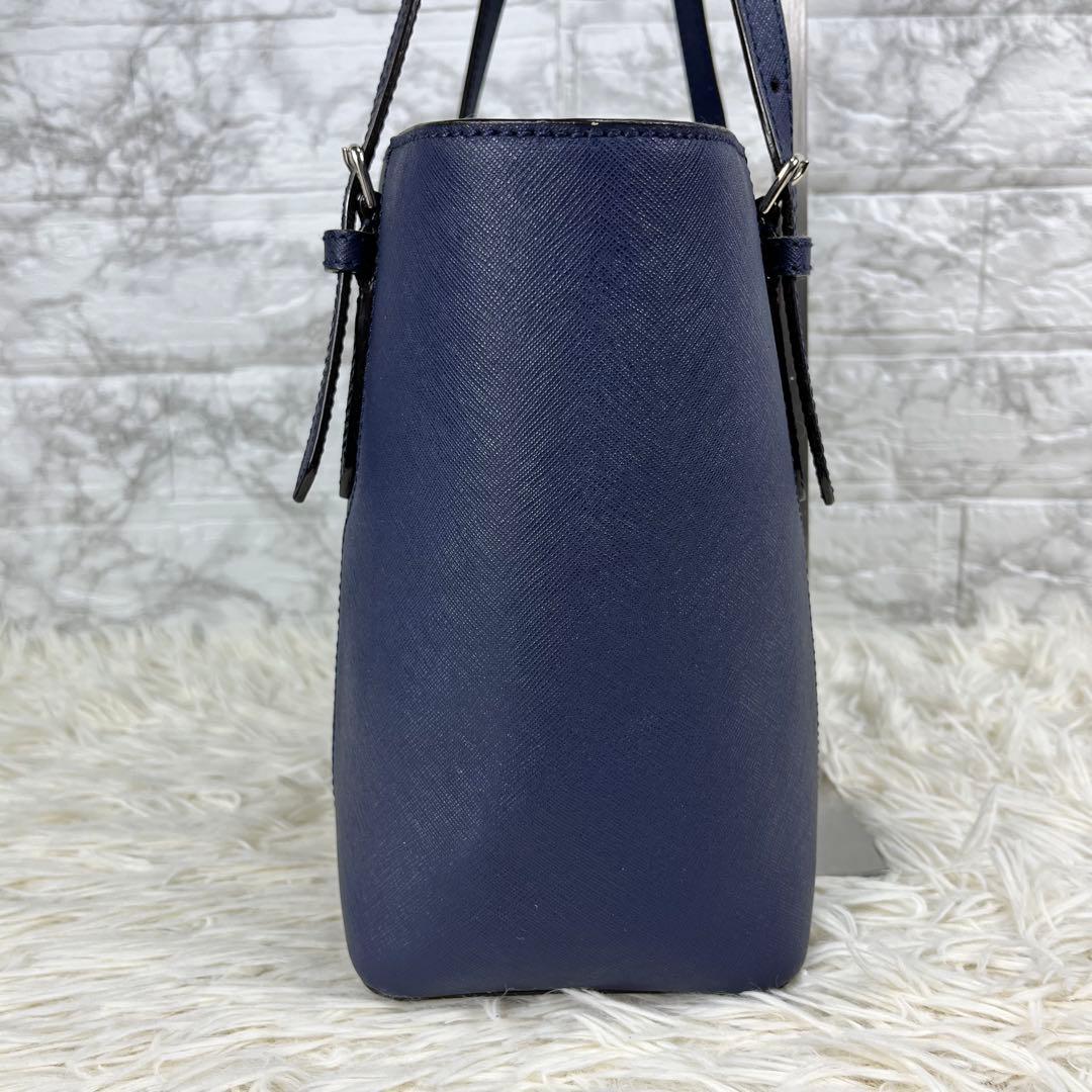 【極美品/現行近】BALLY トートバッグ ビジネス トレスポ レザー ネイビー