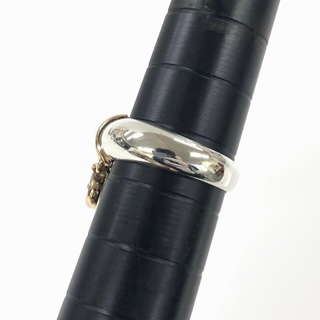 美品 スタージュエリー K14/SV925 ハートモチーフ リング 4g