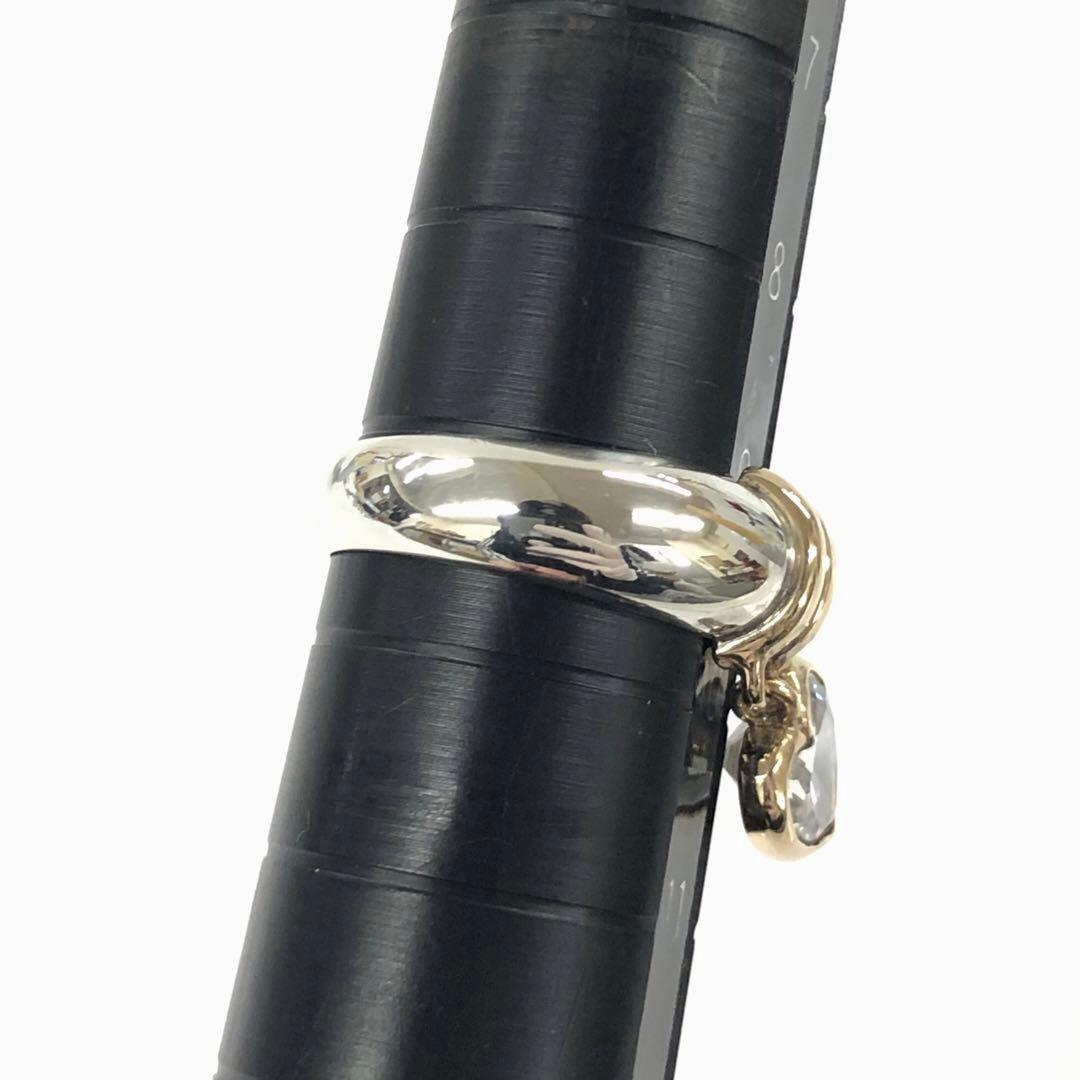 美品 スタージュエリー K14/SV925 ハートモチーフ リング 4g