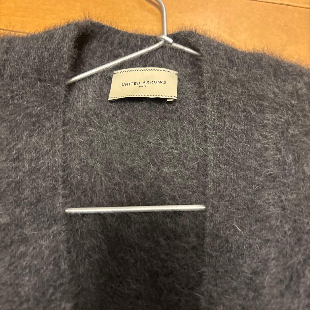 美品2025年購入　UNITED ARROWS グレー カーディガン　フォックス