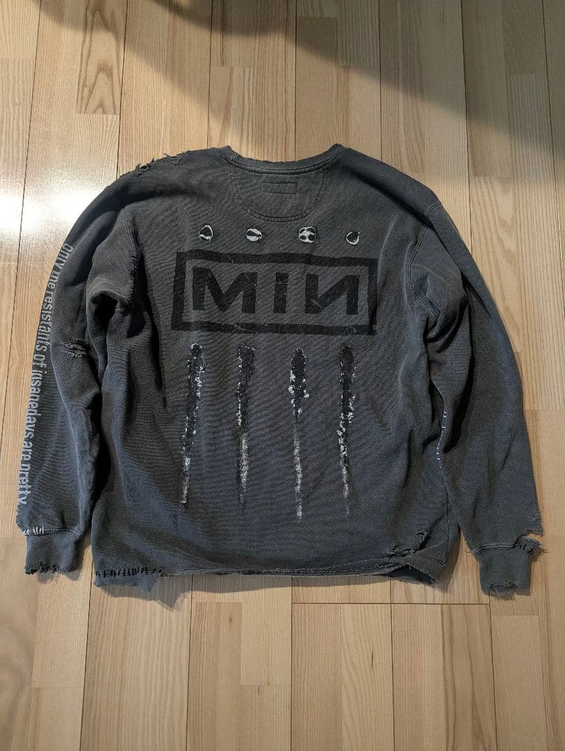 い*ん様 minus destroy sweat shirt ナインインチネイル