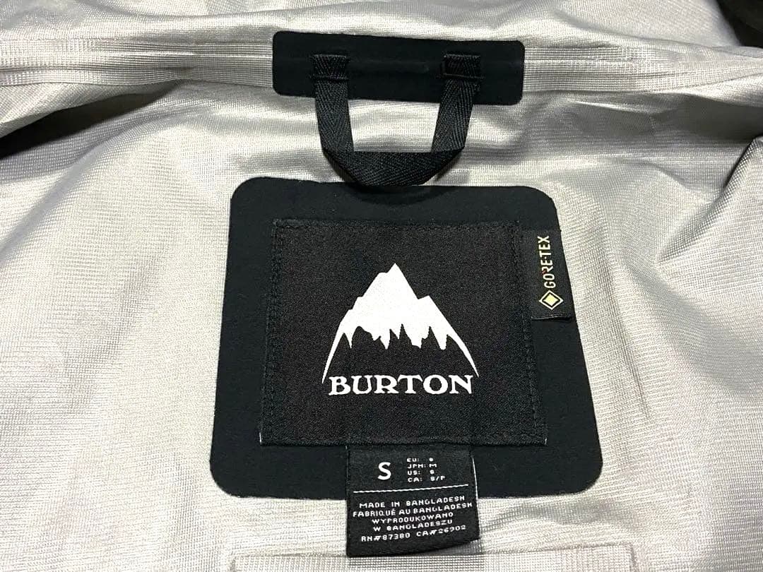 バートン ゴアテックス マウンテンパーカ 黒 Mスノボジャケット スノーウェア