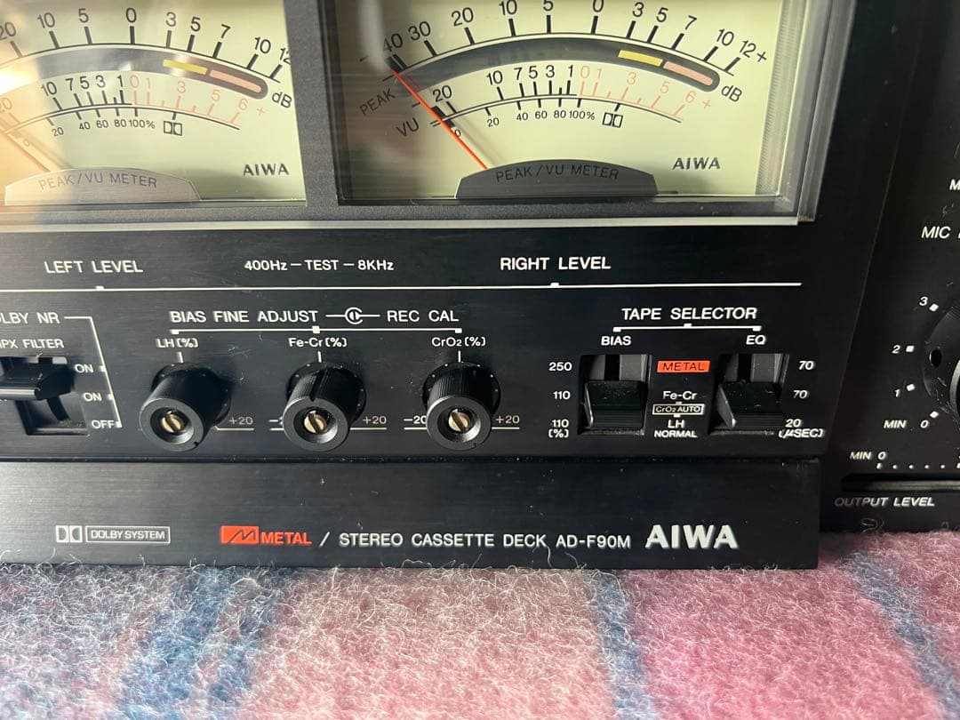 AIWA アイワ カセットデッキ AD-F90