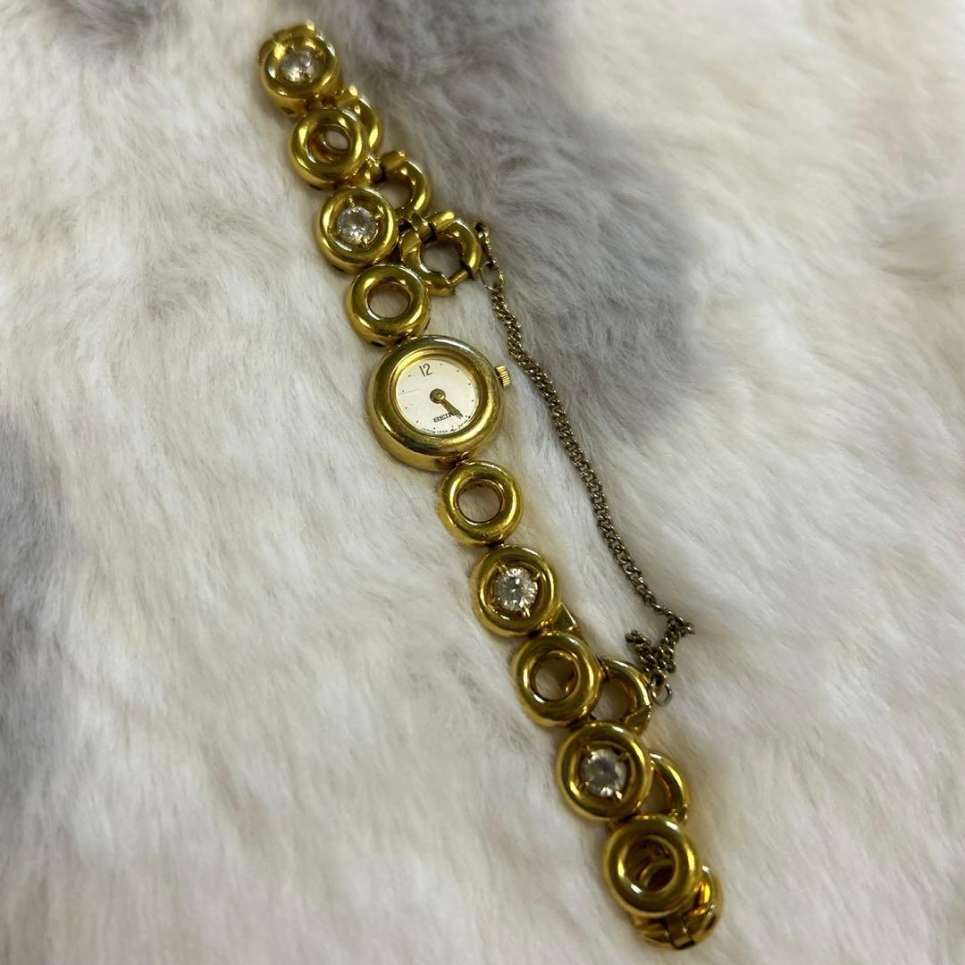 【SEIKO】1E20 バングルウォッチ 腕時計 ⭐︎ゴールド