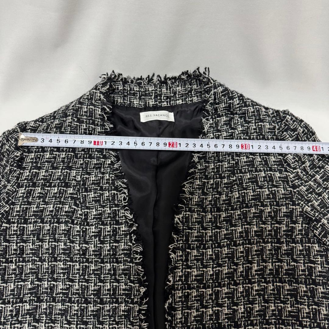 美品　ミヴァコンス　mes vacances ツイードロングジャケット　柴咲コウ