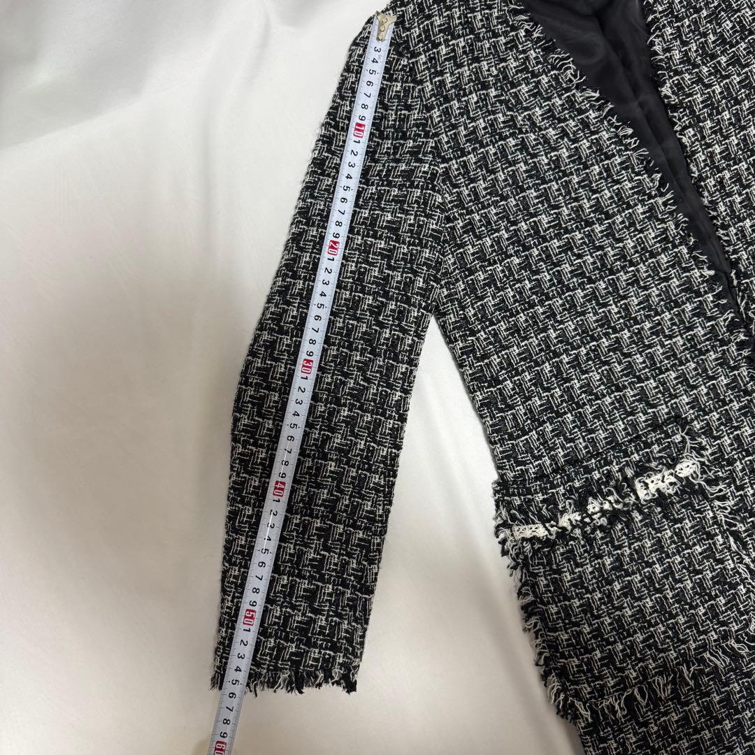 美品　ミヴァコンス　mes vacances ツイードロングジャケット　柴咲コウ