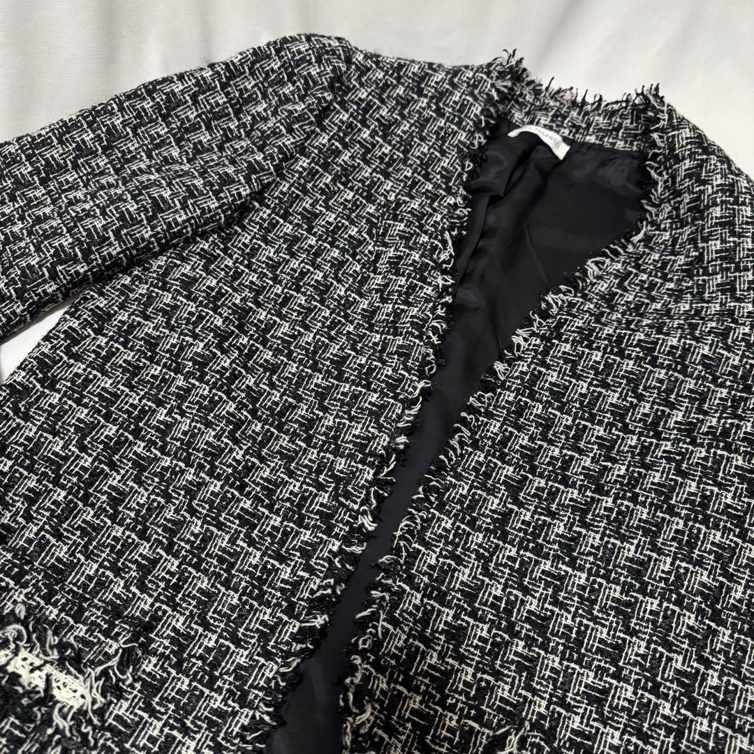 美品　ミヴァコンス　mes vacances ツイードロングジャケット　柴咲コウ