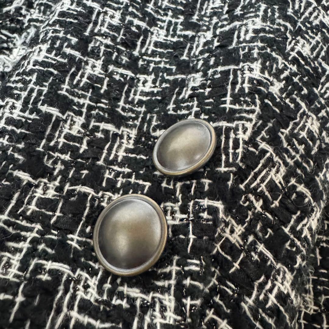 美品　ミヴァコンス　mes vacances ツイードロングジャケット　柴咲コウ