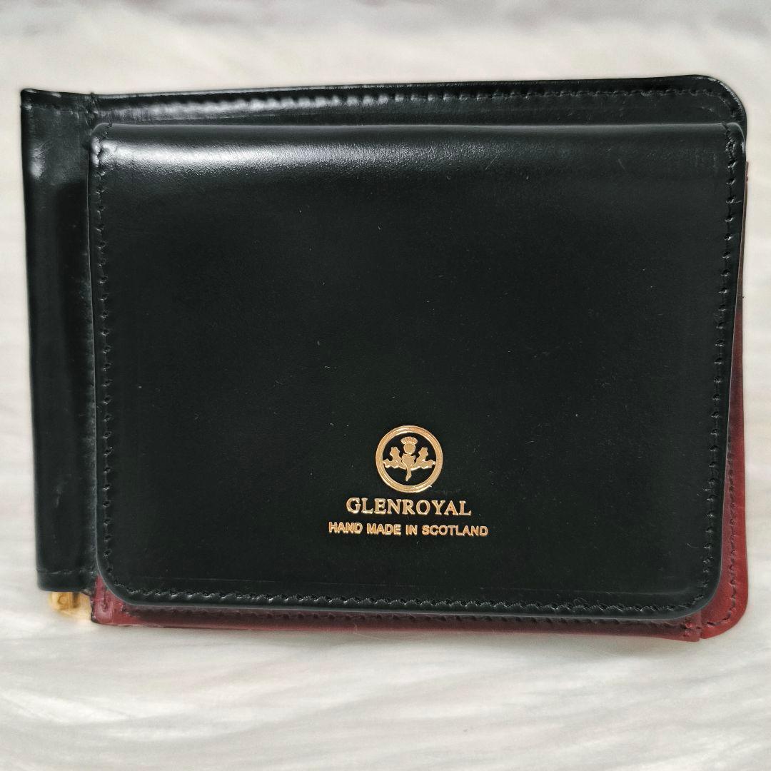 【んちゃそまる様】グレンロイヤル　 二つ折りマネークリップウォレット　ケー