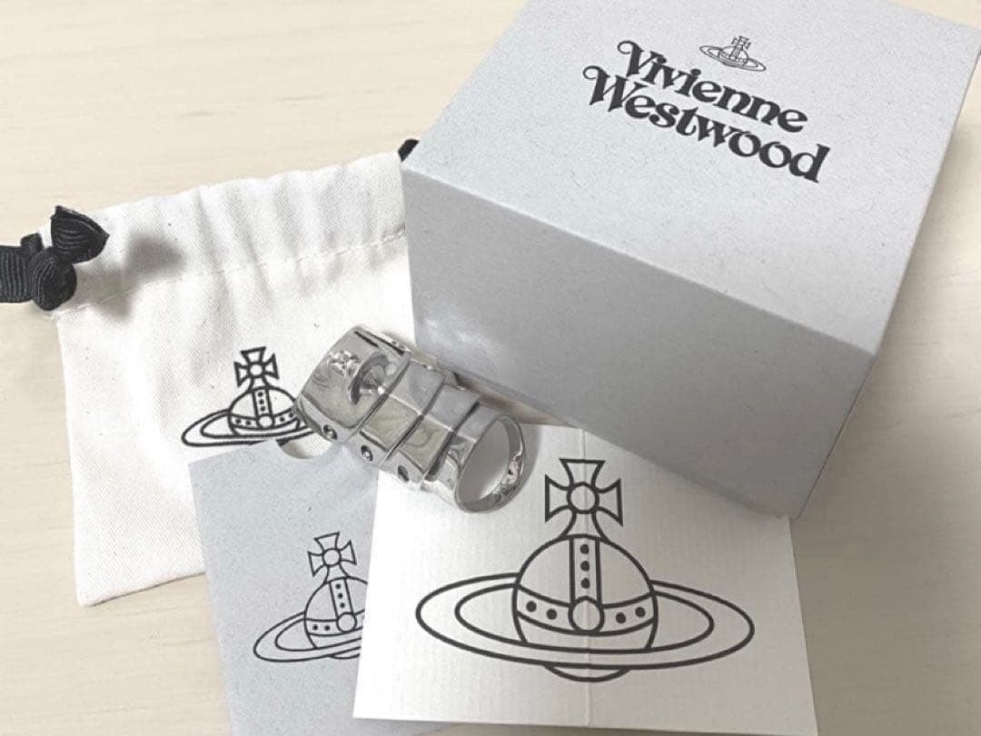 新品　Vivienne Westwood アーマーリング シルバー L モチーフ