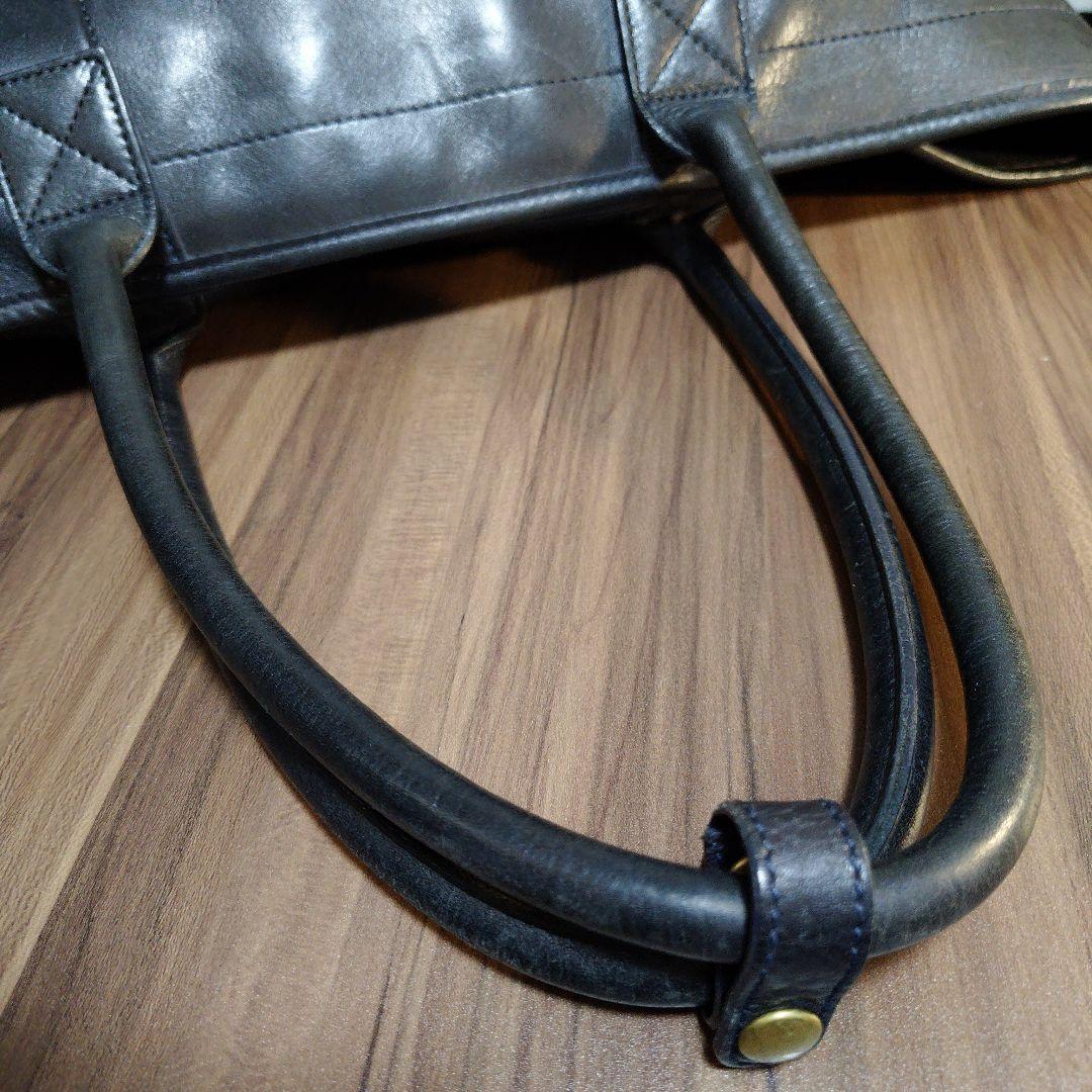 土屋鞄 ビークル ラージストックトート バッグ 本革　ダークインディゴ