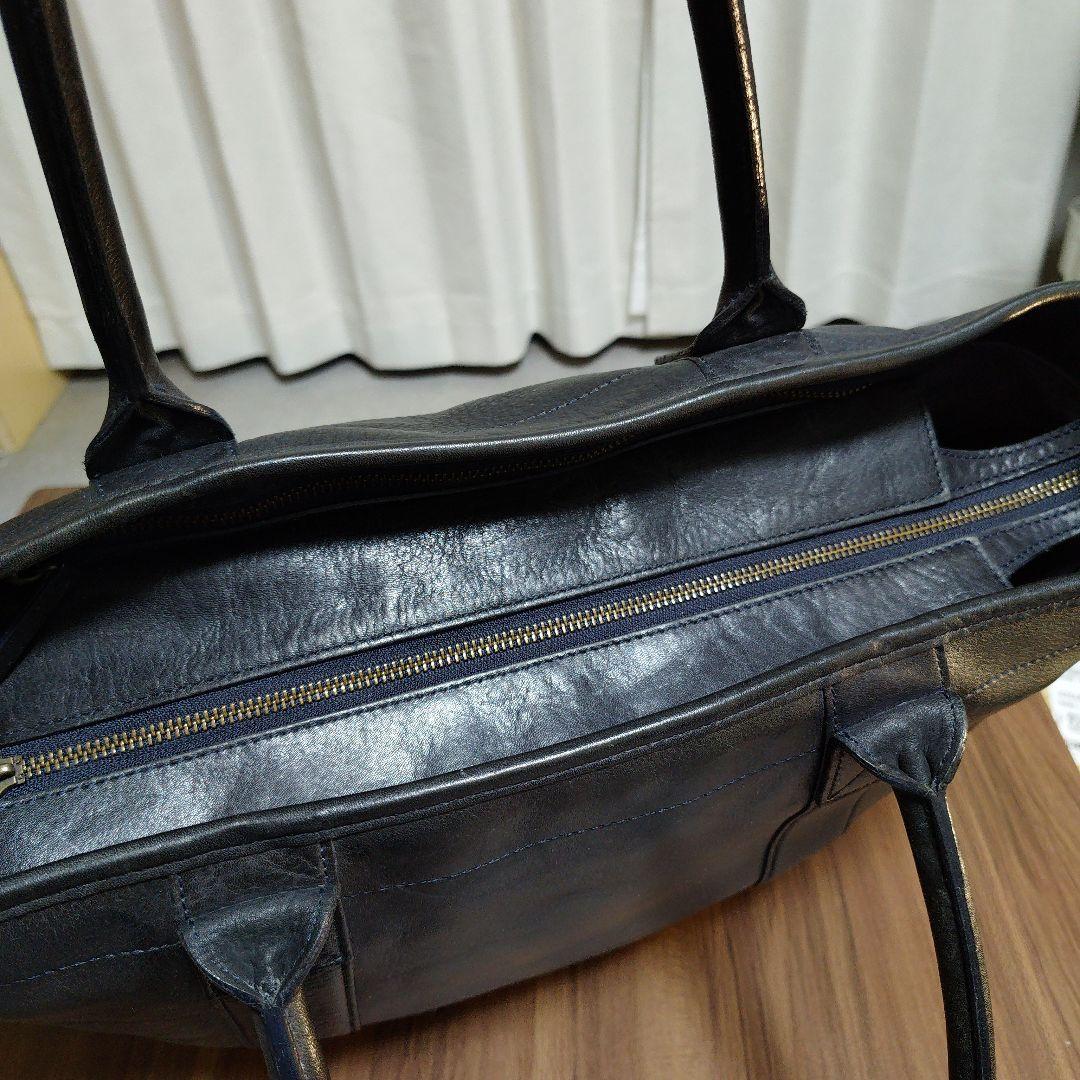 土屋鞄 ビークル ラージストックトート バッグ 本革　ダークインディゴ