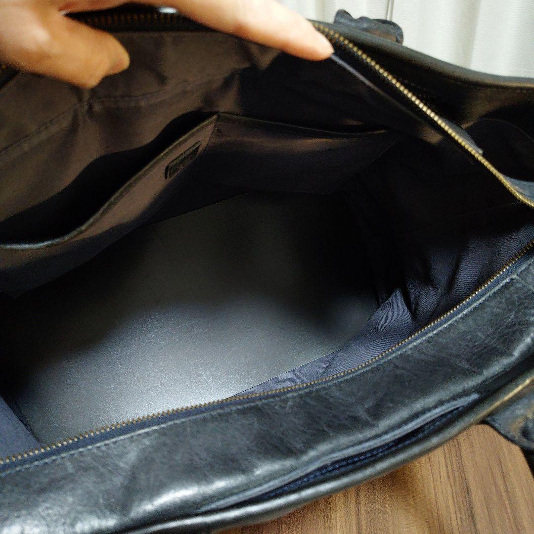 土屋鞄 ビークル ラージストックトート バッグ 本革　ダークインディゴ