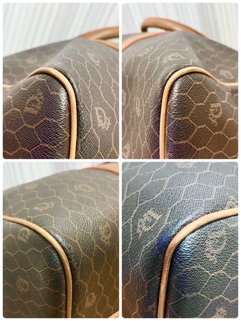 クリスチャンディオール Dior ボストンバッグ ハニカム トロッター 南京錠