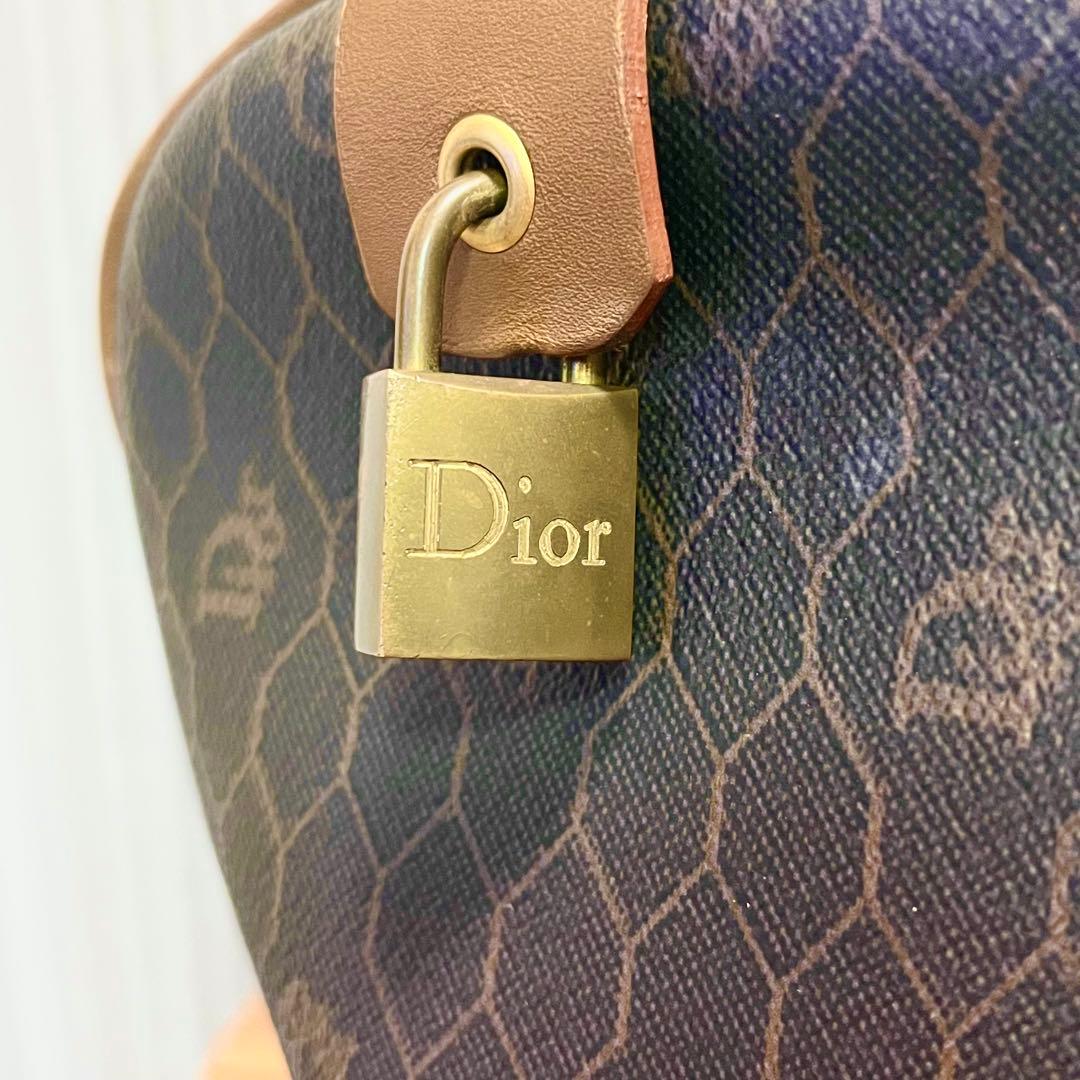 クリスチャンディオール Dior ボストンバッグ ハニカム トロッター 南京錠