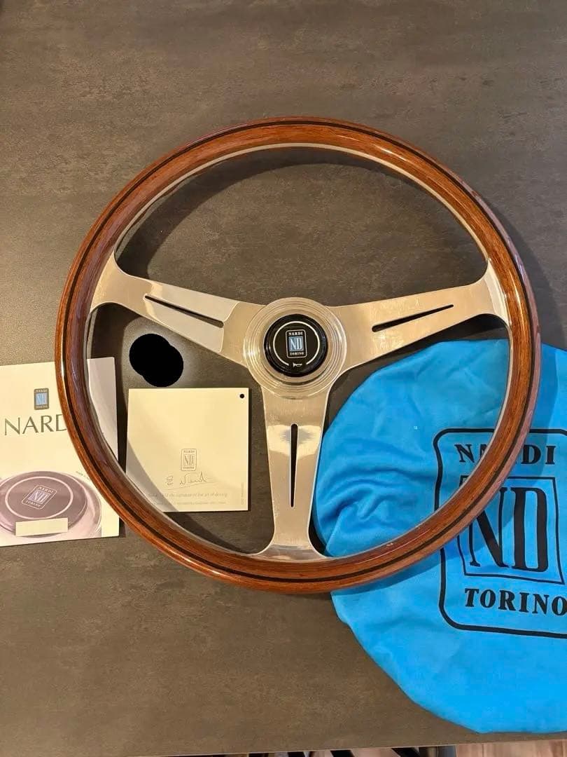 NARDI クラシック ウッド&ポリッシュスポーク 380mm ナルディ