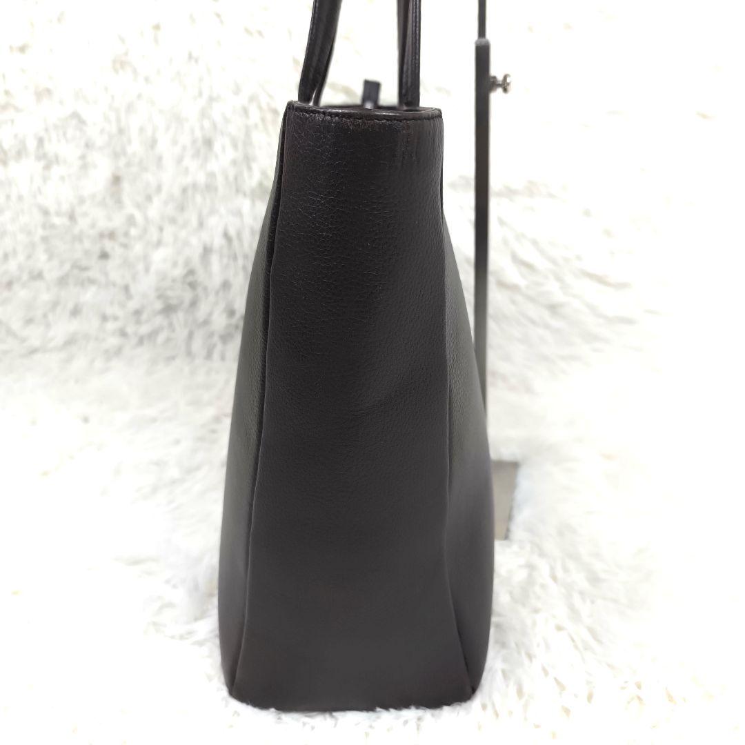 ✨美品✨ シップス スマート レザー トートバッグ シボ革 肩掛け A4可能 茶