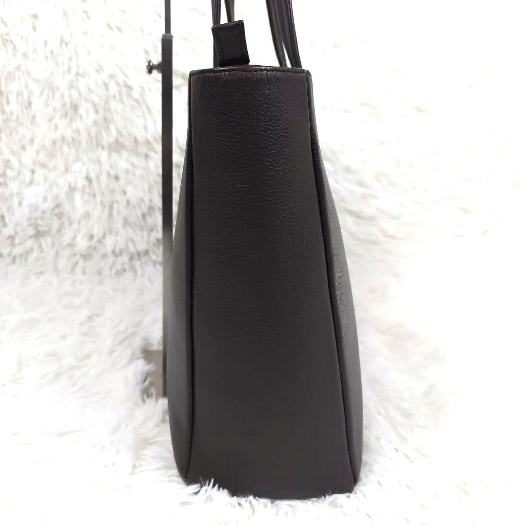 ✨美品✨ シップス スマート レザー トートバッグ シボ革 肩掛け A4可能 茶
