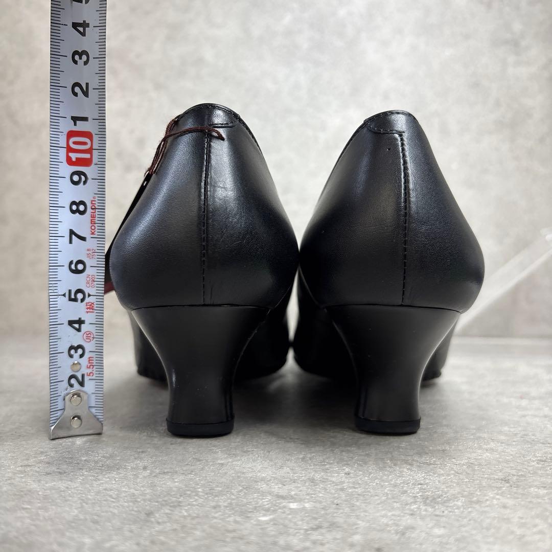 新品タグ付！wacoal success walk レザーパンプス23 黒