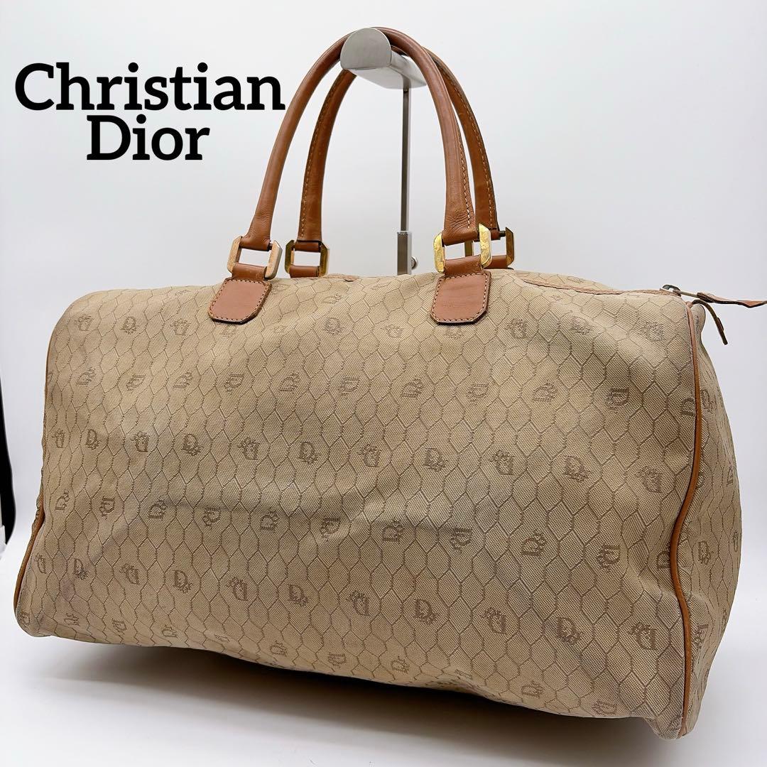 【ディオール】ボストンバッグ 旅行バッグ 大容量 折りたたみ可能 ハニカム 総柄