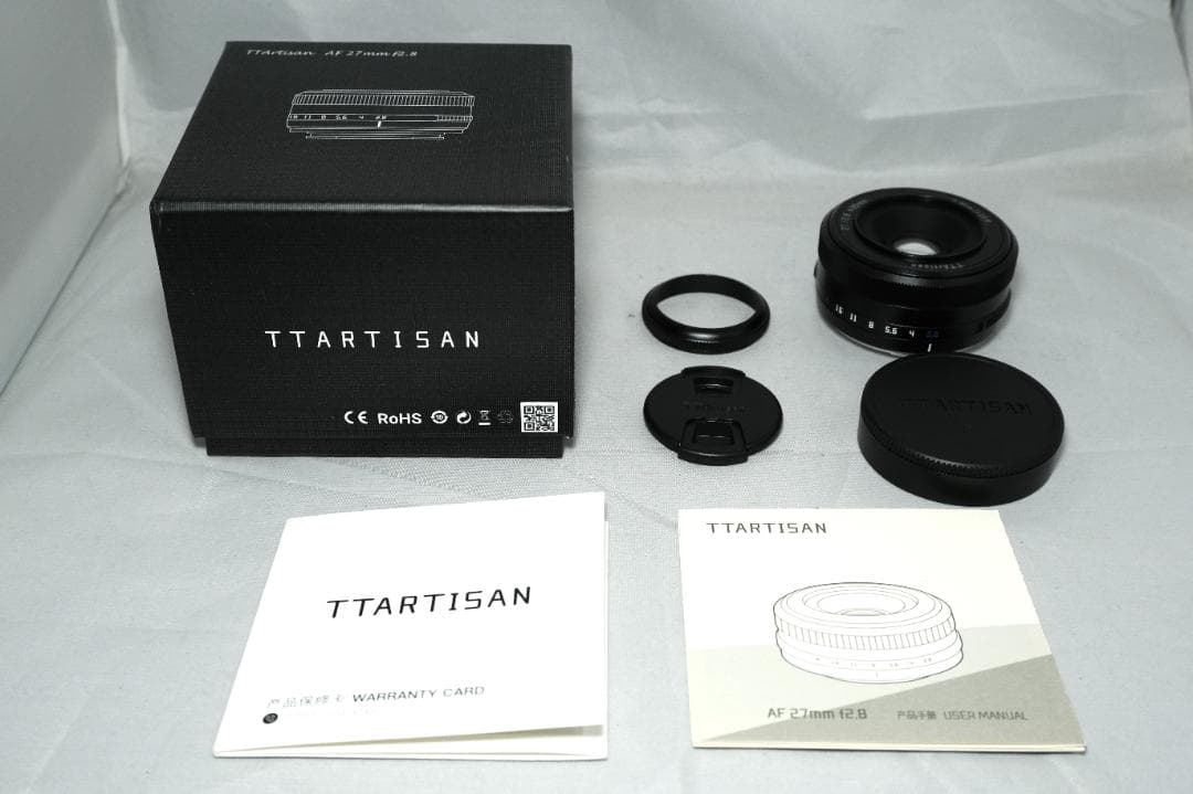 【新品同様】TTArtisan AF 27mmm F2.8 Xマウント