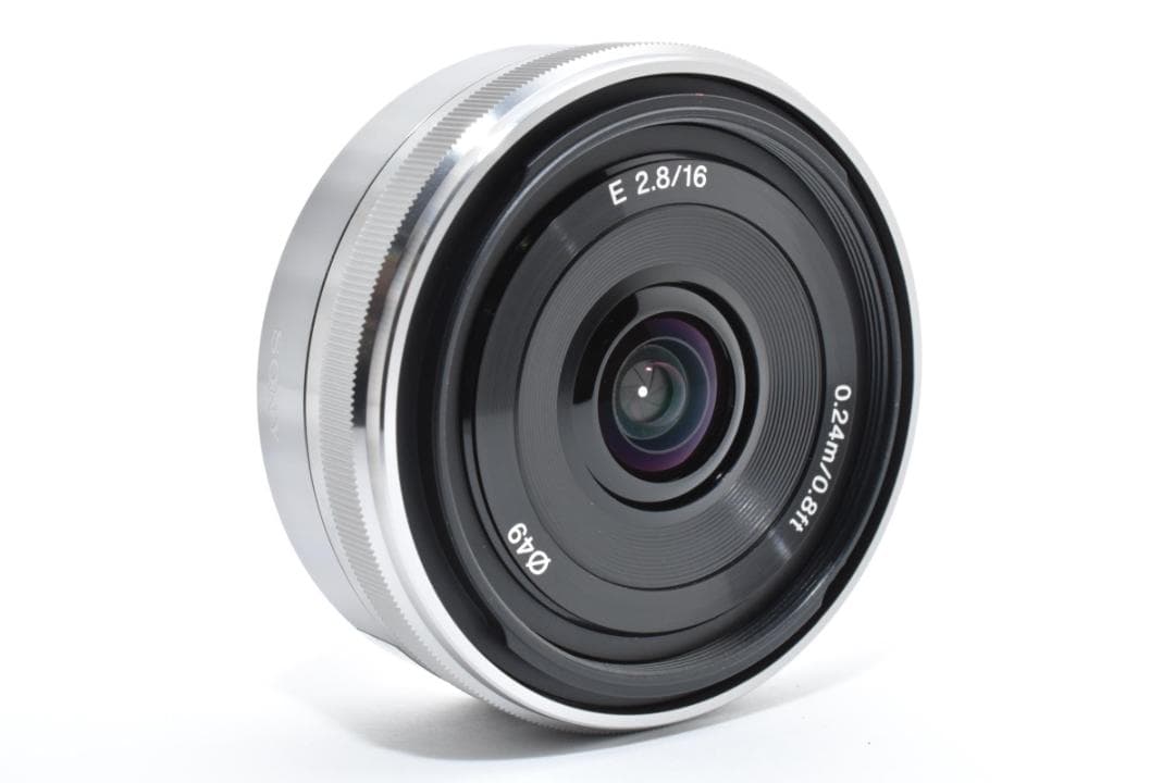 ソニー SEL16F28 カメラレンズ 16mm f2.8 シルバー Sony