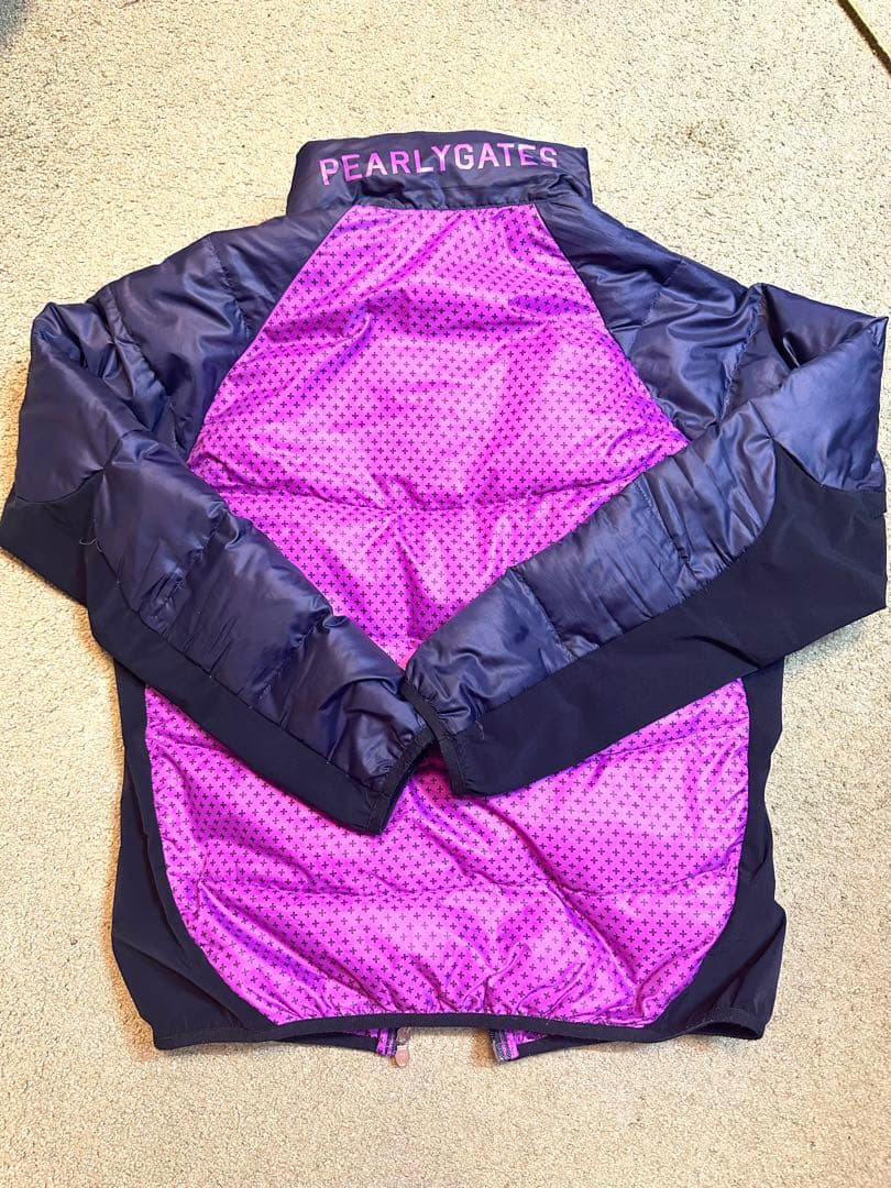 PEARLY GATES ダウンジャケット パープル/ネイビー