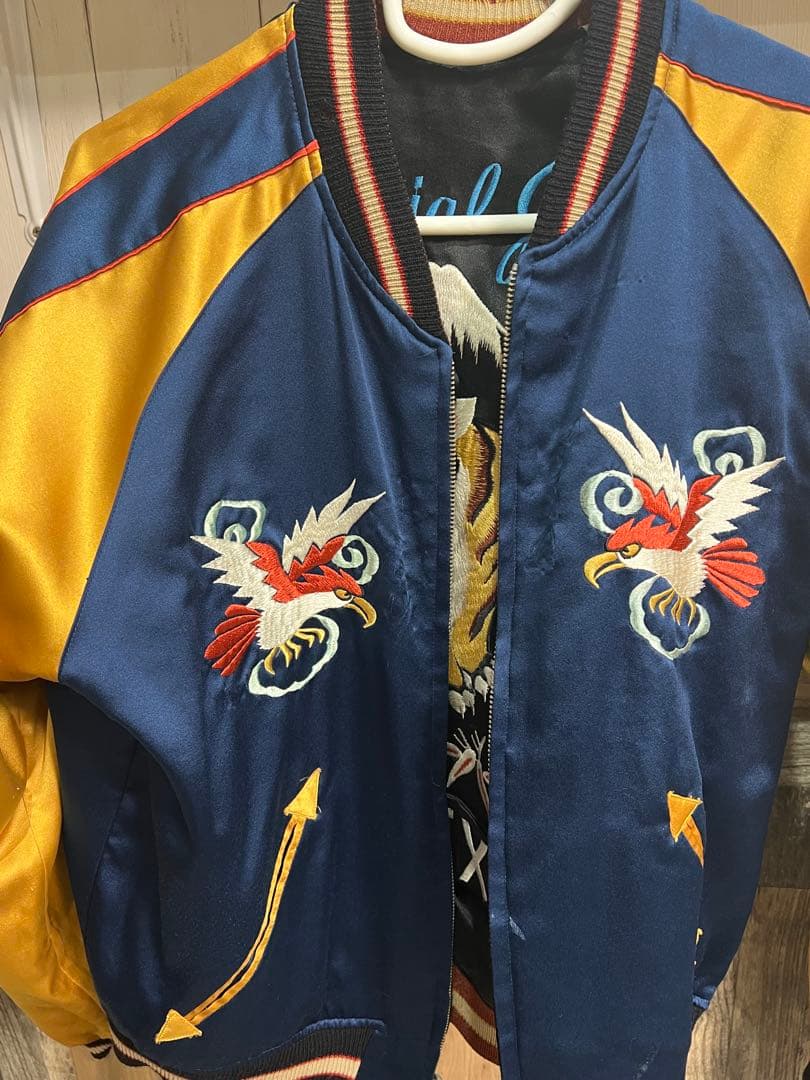 TAILOR 東洋　希少スカジャン 年代物　虎と富士山刺繍