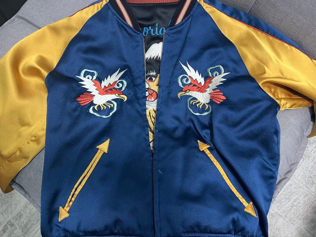 TAILOR 東洋　希少スカジャン 年代物　虎と富士山刺繍