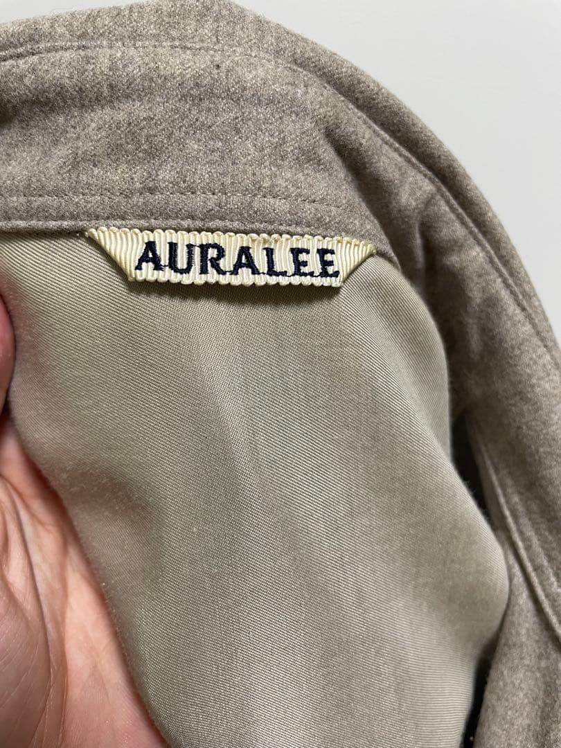 オーラリー WOOL FULLING FLANNEL CLOTH SHIRTS